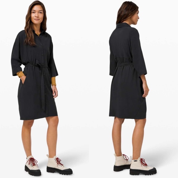 lululemon athletica Dresses & Skirts - Lululemon Perfectly Poised Dress
Black size 14